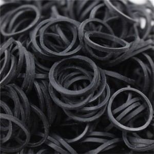 Rubber band fabrikant groothandel zwart hoge elasticiteit en verouderingsbestendigheid wegwerp klein formaat industriële rubberen band datakabel omsnoeringsring