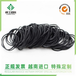 Rubber band fabrikant groothandel zwarte hoge elasticiteit anti-aging veiligheid en milieubescherming agrarische rubberen band